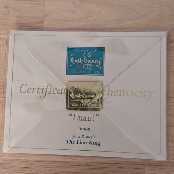 WDCC Timon Luau from "The Lion King" New in Box with COA - Picture 9 of 12